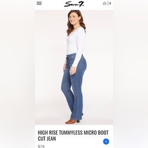 Seven7 HIGH RISE TUMMYLESS MICRO BOOT CUT JEAN